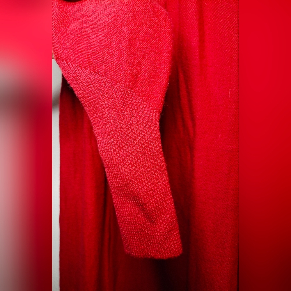 Vintage 80s Oscar de la Renta Merino Wool Knit Dress (S) - Picture 4 of 7